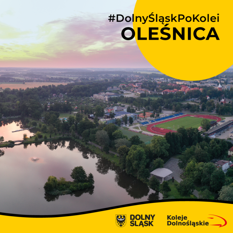 Plakat Kolei Dolnośląskich Oleśnica