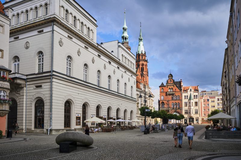 Widok na centrum Legnicy