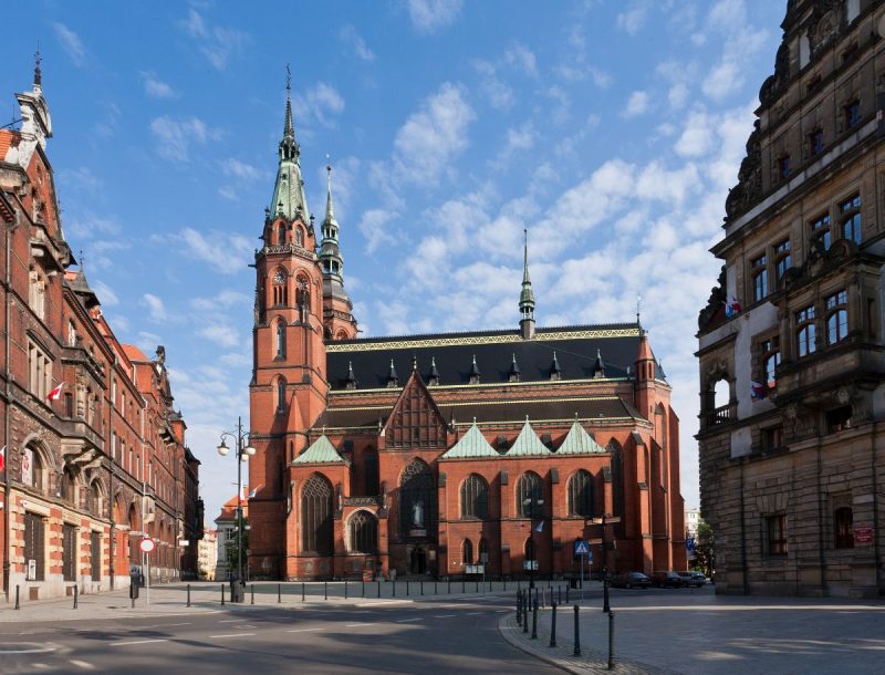 Widok na centrum Legnicy